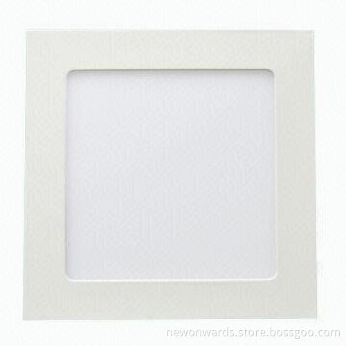 Small Size of Square LED Panel Light, 120 x H13 w/6W Total Power High, CRI>80 and >90% Power Factor